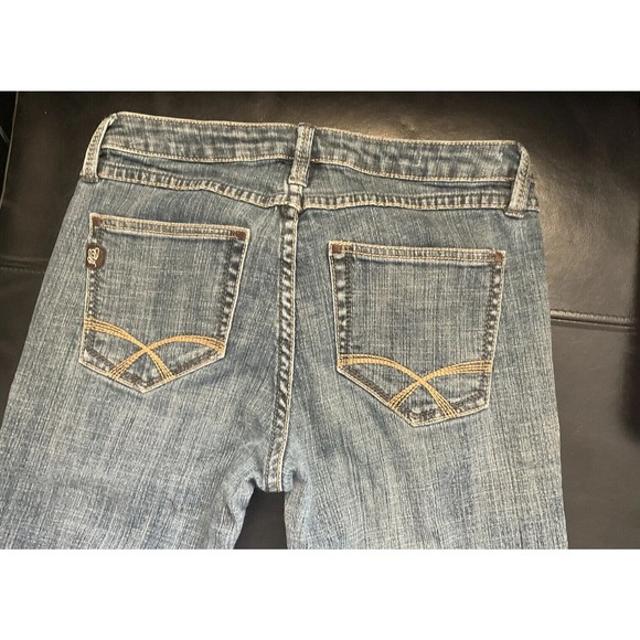 Christopher Blue Womens jeans 4 Stretch Denim Straight Medium Wash Low Rise - Picture 1 of 6
